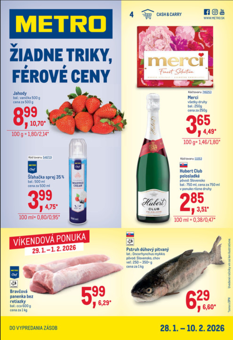 Metro leták